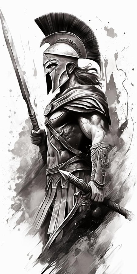Спартанец эскиз