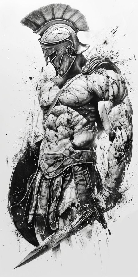 Спартанец эскиз