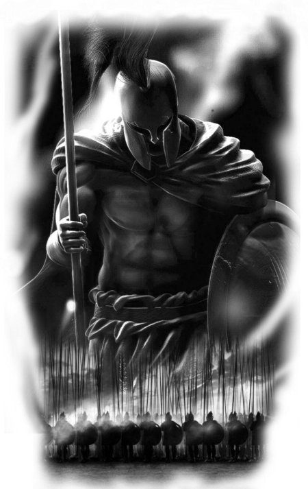 Тату леонид 300 спартанцев