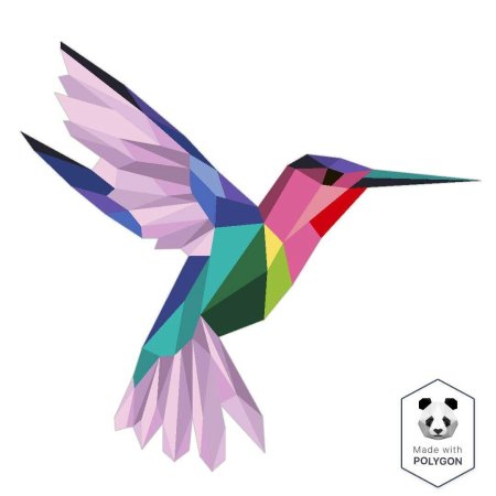 Колибри полигональная