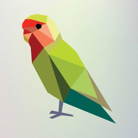 Геометрические животные цветные