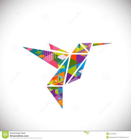 Колибри полигональная