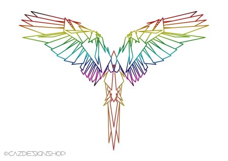 Стилизованные крылья