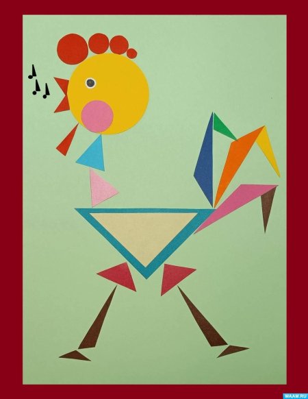 Аппликации из геометрических фигур