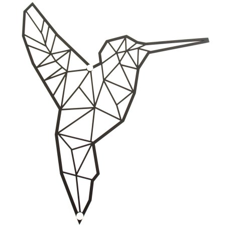 Птица из геометрических фигур