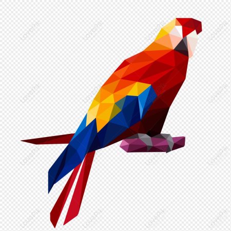 Попугай ара паперкрафт
