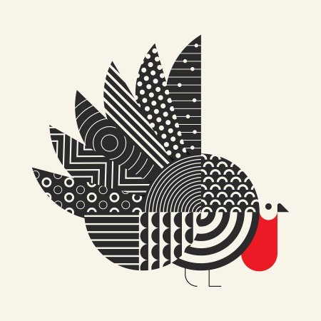 Стилизованная птица