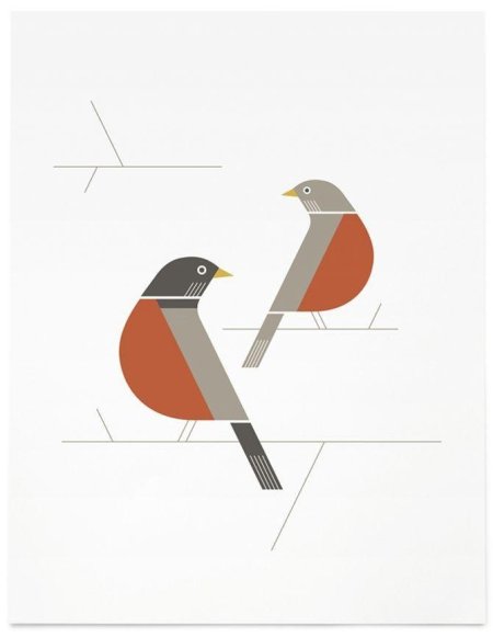 Стилизованная птичка