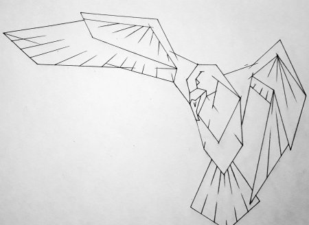 Оригами птиц