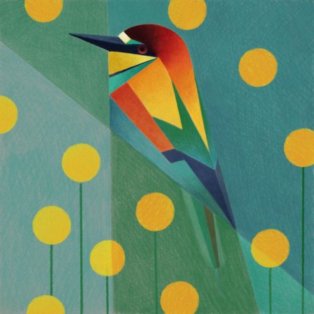 Птица из геометрических