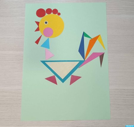 Аппликации из геометрических фигур