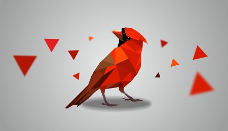 Полигональная птица