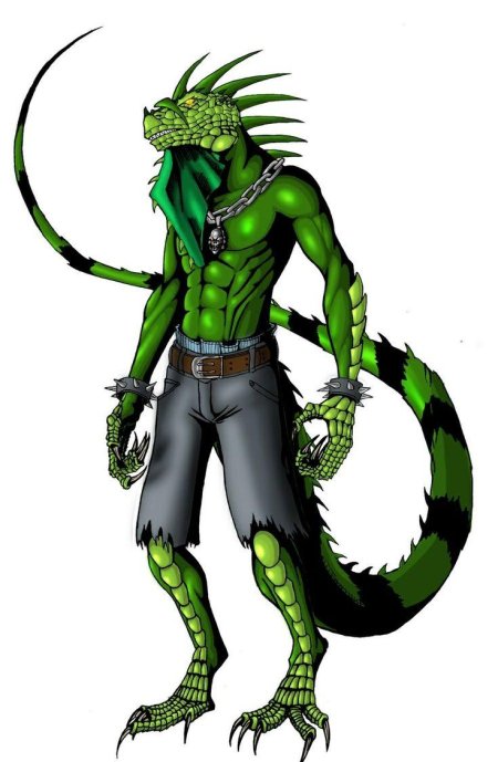 Anthropomorphic lizardman
