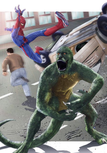 Новый человек паук ящер