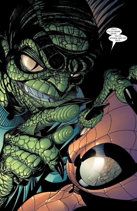 Человек паук против ящера