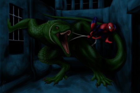 Ящер марвел человек паук