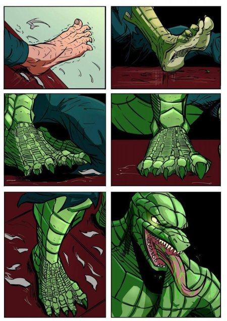 Transformation lizard комикс