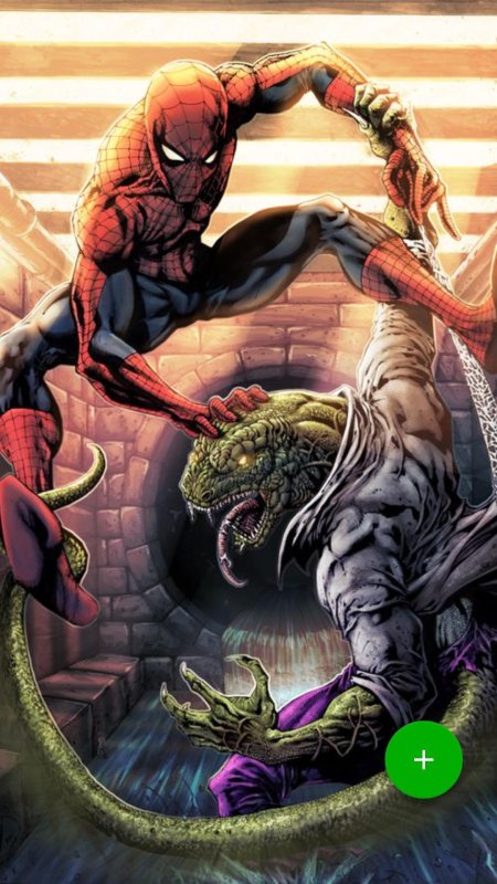 Человек паук против ящера