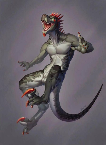 Антро раптор арт