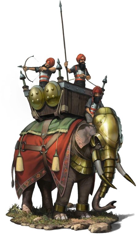 Боевые слоны древней индии