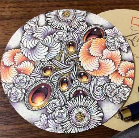 Зентангл дудлинг зенарт