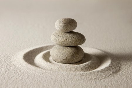 Дзен камни человек