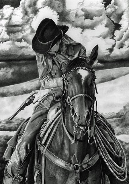 Ковбои на лошади