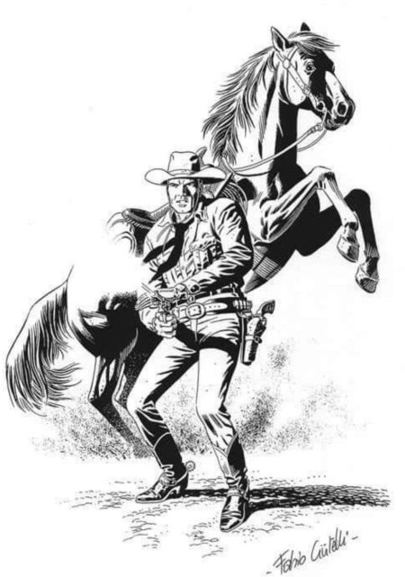 Зарисовка ковбоя