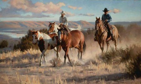 Ковбой живопись anton bill