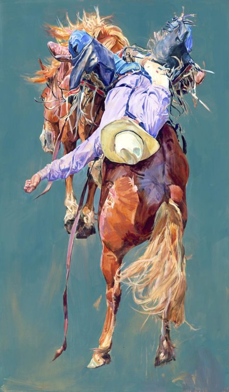 Ковбой картина маслом