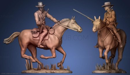 Ковбой 3д модель
