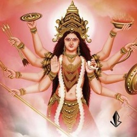 Многорукая индийская богиня лакшми