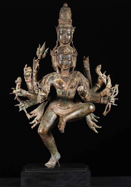 Шива натараджа старинная скульптура