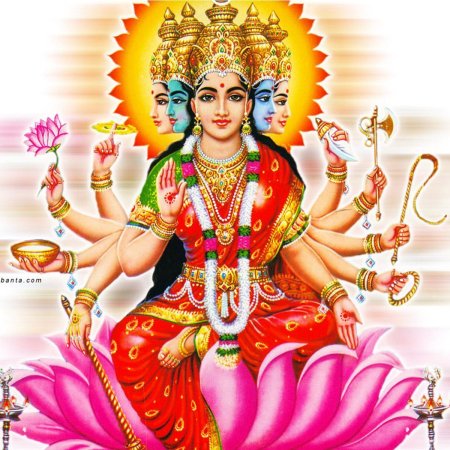 Многорукая индийская богиня