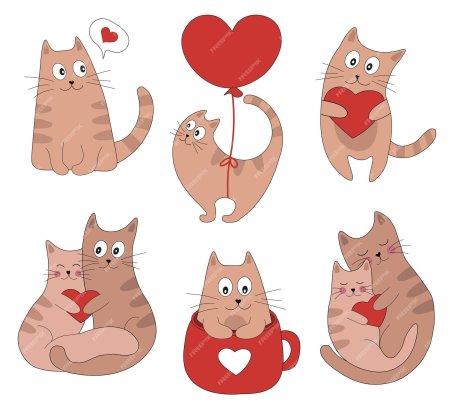 Влюбленные котики