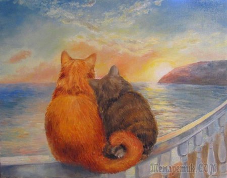 Пейзаж с кошкой