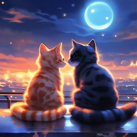 Кот и кошка любовь