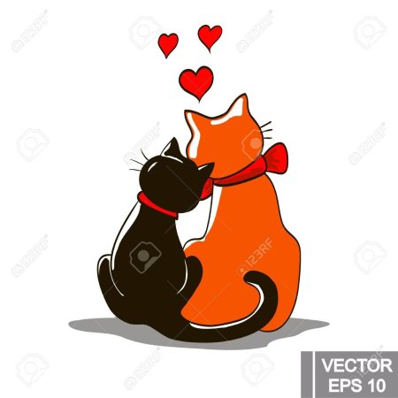 Влюбленные коты