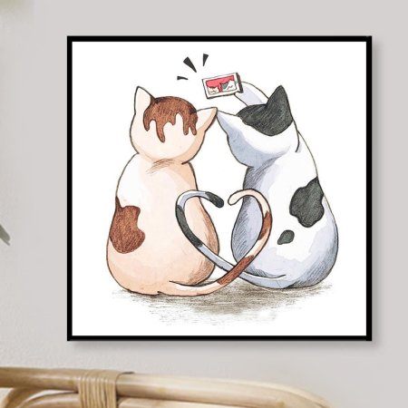 Влюбленные коты рисунки