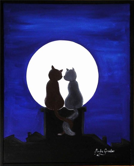 Коты на крыше