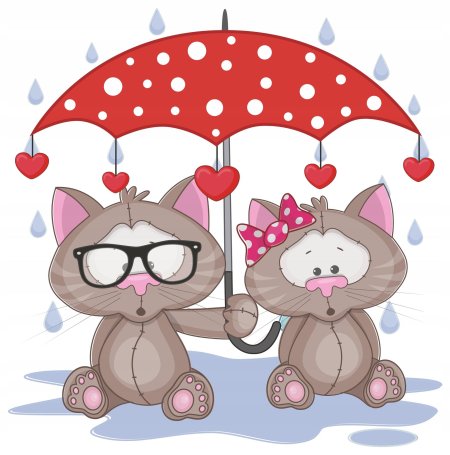 Влюбленные котики