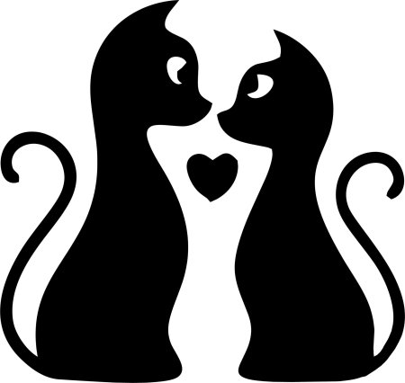 Трафареты кошек для декора