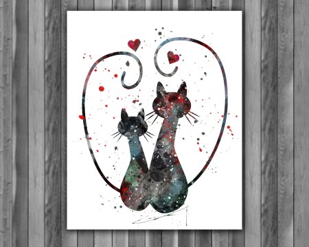 Коты абстракция