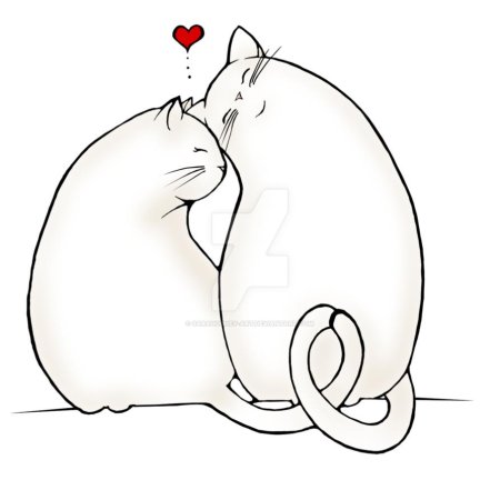 Влюбленные коты