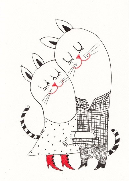 Рисунки обнимашки