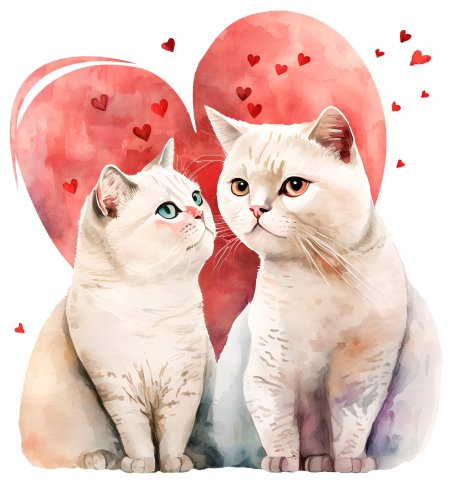 Влюбленные кошки