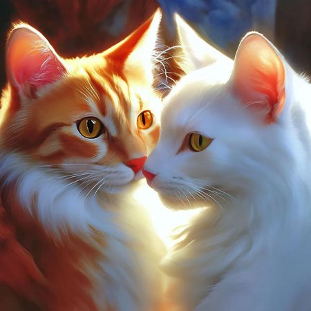 Влюбленные коты