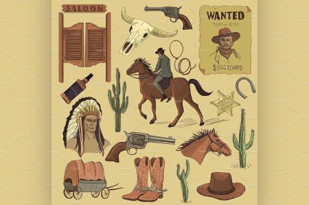 Узоры в стиле дикого запада