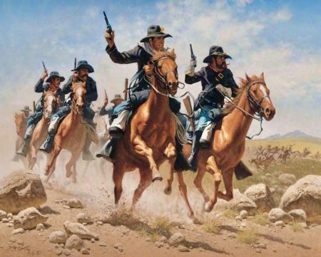 Американские кавалеристы дикого запада
