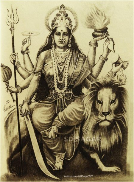 Дурга деви богиня